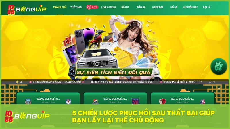 Gỡ gạc sau khi thua có hiệu quả không? Cách chơi khôn ngoan từ chuyên gia 4 Một kế hoạch phục hồi đúng đắn sẽ giúp bạn kiểm soát tình hình và xây dựng lại sự tự tin.