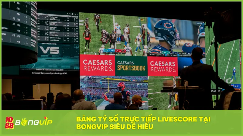 Bảng tỷ số trực tiếp Livescore tại BONGVIP siêu dễ hiểu