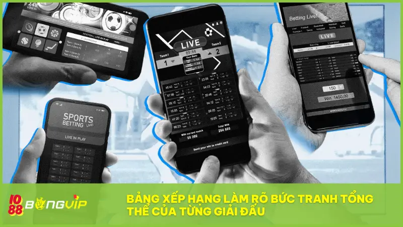 Bảng Xếp Hạng làm rõ bức tranh tổng thể của từng giải đấu