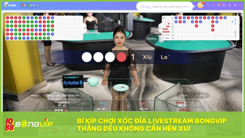Xóc Đĩa Livestream tại BongVip: Trải nghiệm sòng bài chân thực, minh bạch cùng dealer 4 Các mẹo cược dễ áp dụng giúp bạn tăng tỷ lệ thắng mà không cần phụ thuộc vào may mắn