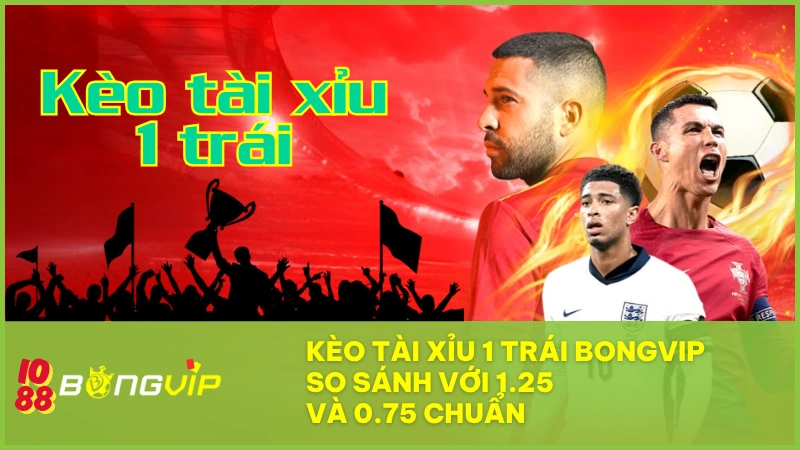 BONGVIP kèo tài xỉu 1 trái: Khác biệt gì so với 0.75 và 1.25?