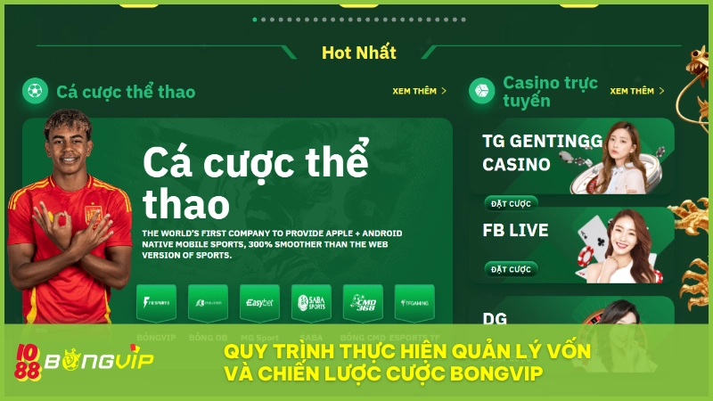 Các bước cược giúp tối đa hóa lợi nhuận tại BONGVIP