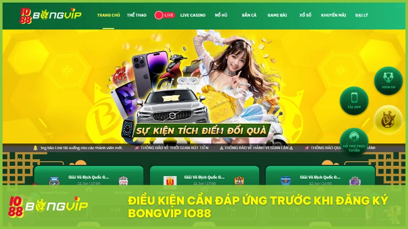 Hướng dẫn đăng ký BongVip chi tiết từ A-Z cho người mới (thành công 100%) 2 Bạn cần đảm bảo đủ tuổi, dùng thông tin chính chủ và đồng ý điều khoản để tạo tài khoản hợp lệ