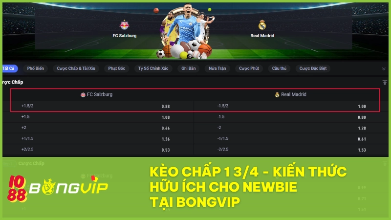 Kèo chấp 1 3/4 - Kiến thức hữu ích cho newbie tại BONGVIP 3 Kèo chấp 1 3/4 – Kiến thức hữu ích cho newbie tại BONGVIP