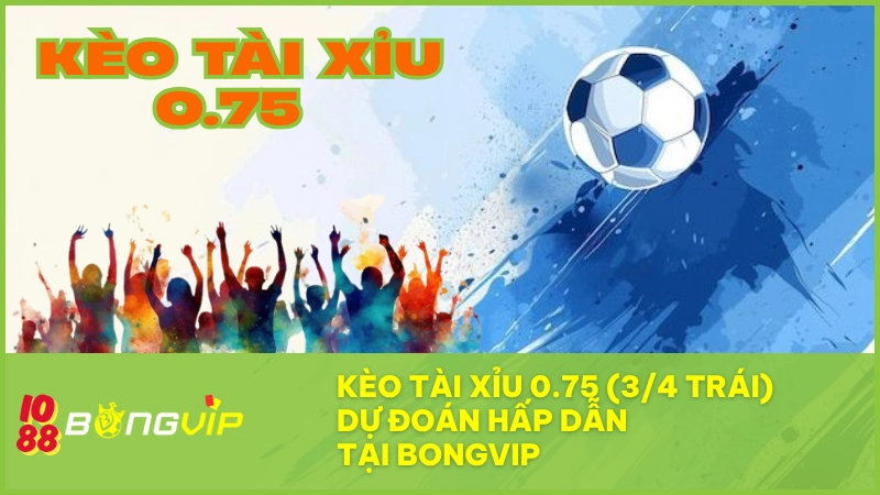 Kèo tài xỉu 0.75 BONGVIP – Cược thông minh, ăn tiền linh hoạt