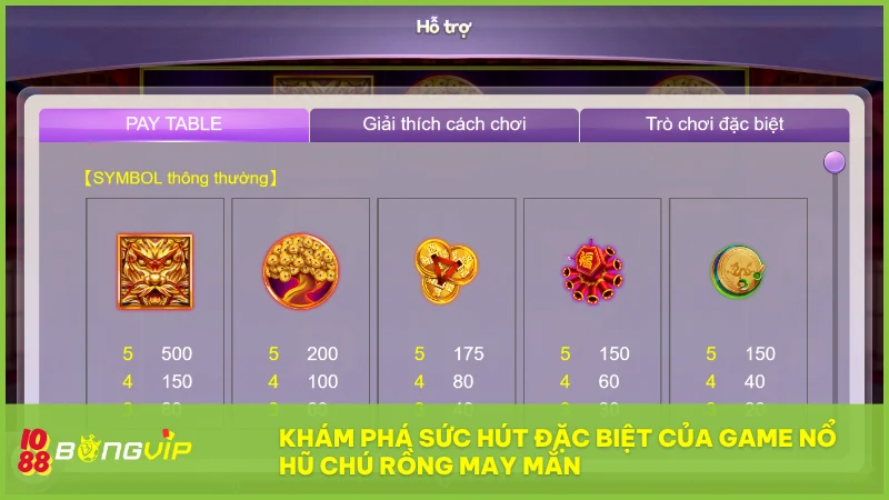Chú Rồng May Mắn mang đậm dấu ấn văn hóa Á Đông với không gian sinh động và lối chơi cuốn hút