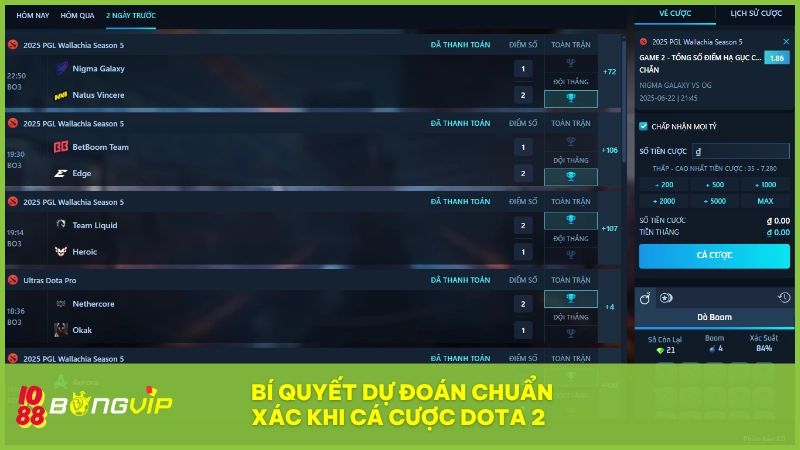 Nắm rõ bí quyết tạo sự tự tin trong dự đoán tại DOTA 2