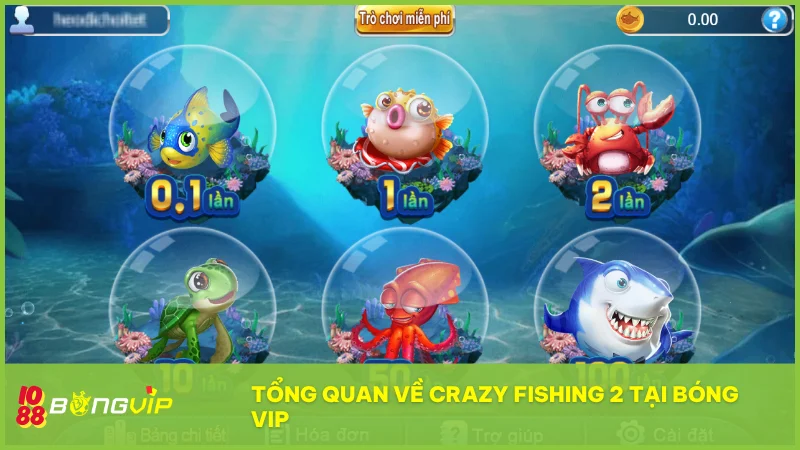 Crazy Fishing 2 mang đến đại dương 3D sống động, kết hợp âm thanh chân thực và cảm giác hồi hộp khi săn boss hiếm.