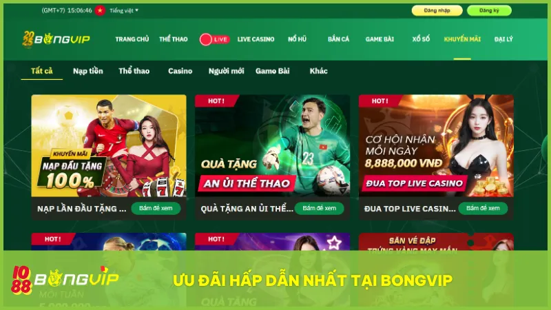 Nhà cái liên tục cập nhật những ưu đãi hấp dẫn dành cho hội viên